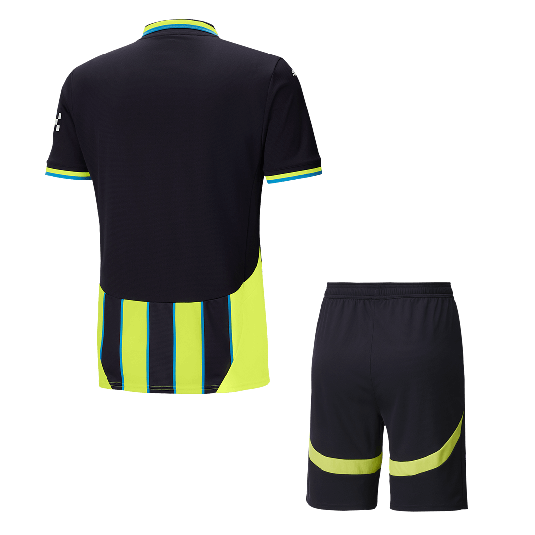 Manchester City Away Soccer Jersey Kit(Jersey+Shorts) 2024/25 footmaillots.fr