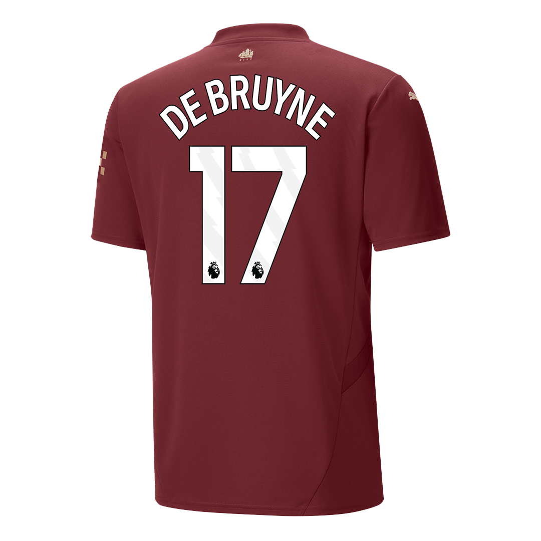 DE BRUYNE #17 Manchester City Third Away Soccer Jersey 2024/25 footmaillots.fr