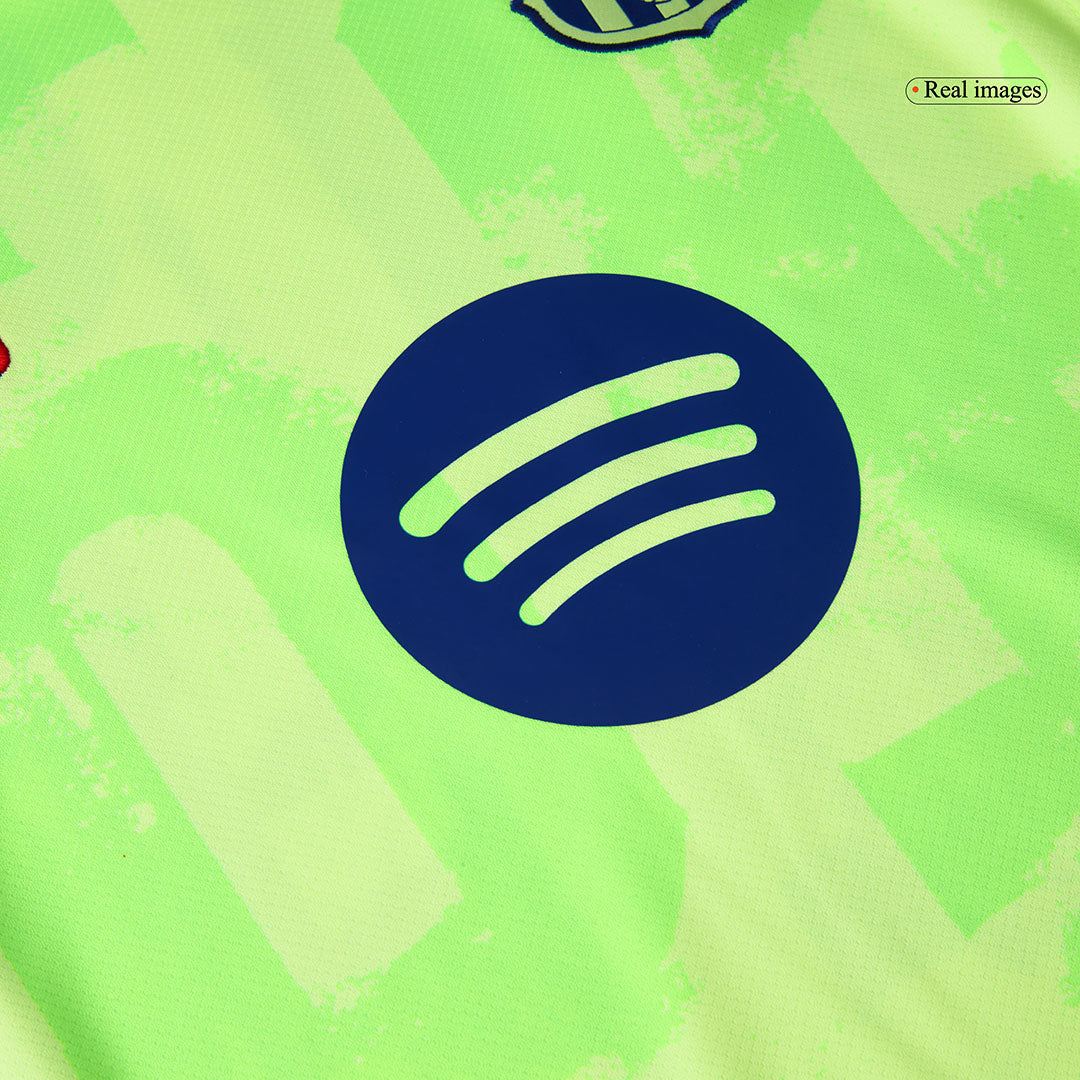 Barcelona Third Away Soccer Jersey 2024/25 - (Spotify Logo Without Text) footmaillots.fr