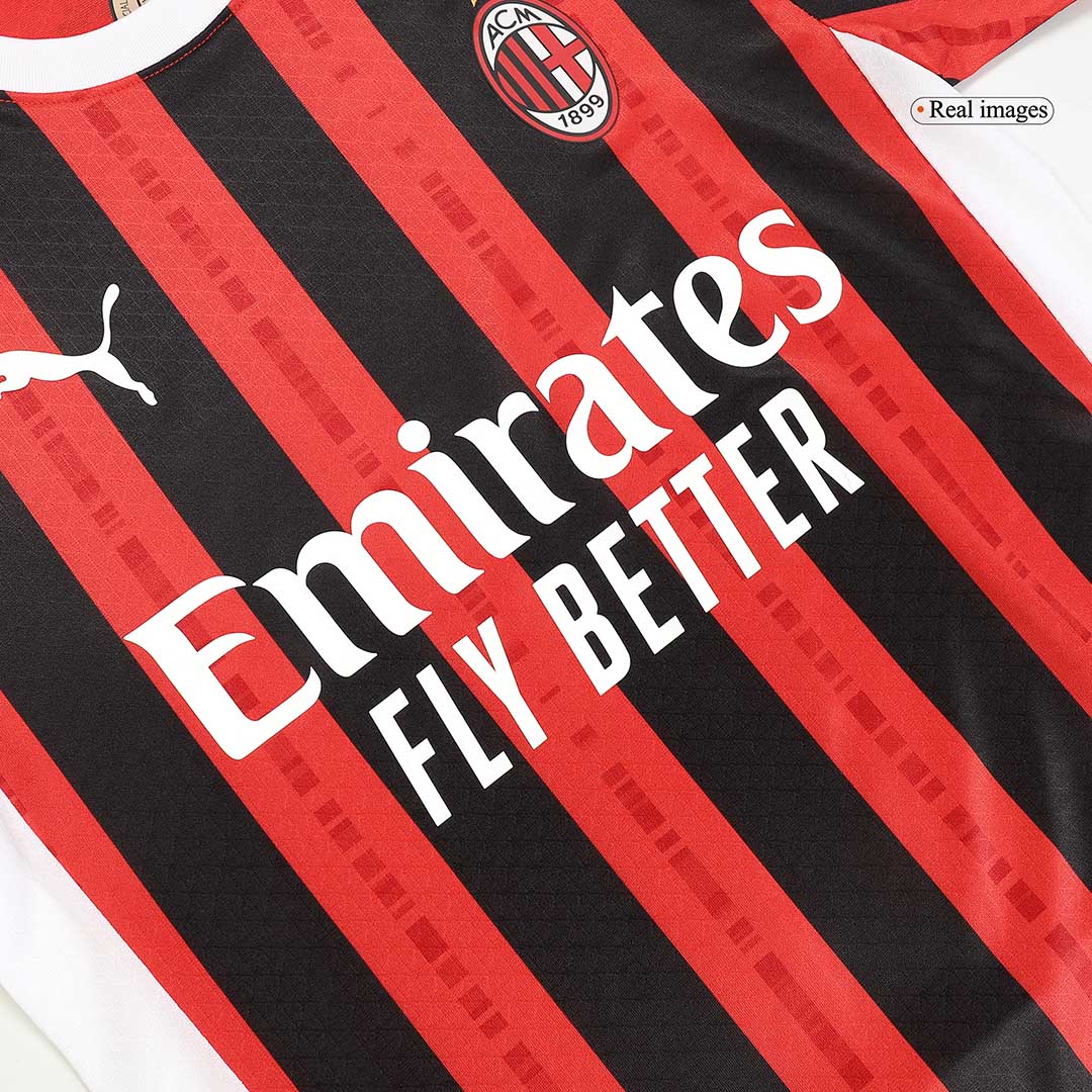 Player Version MORATA #7 AC Milan Home Soccer Jersey 2024/25 footmaillots.fr