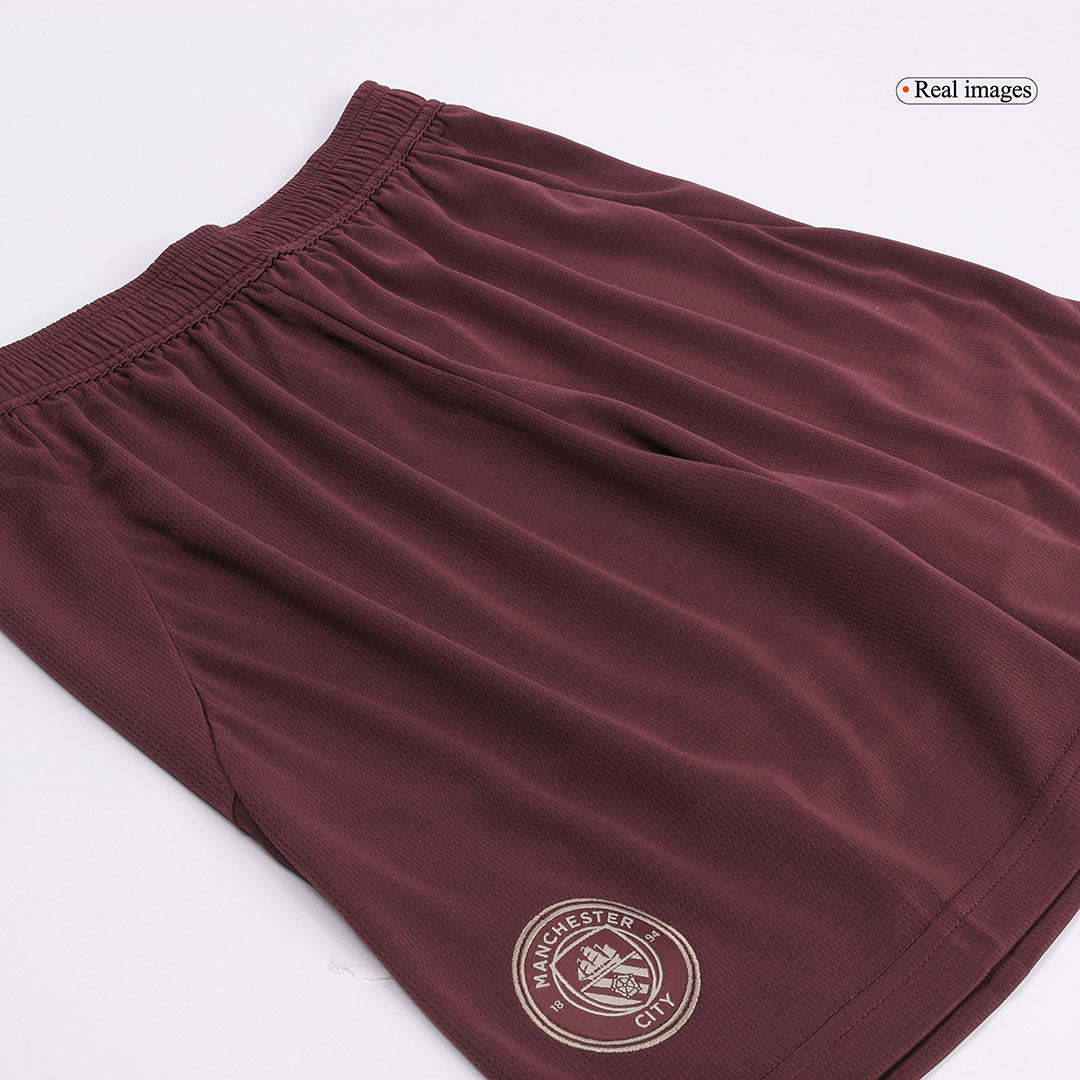 Manchester City Third Away Soccer Shorts 2024/25 footmaillots.fr