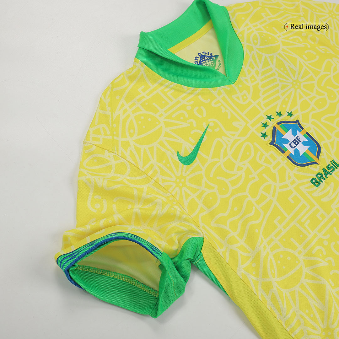 RAPHINHA #11 Brazil Home Soccer Jersey Copa America 2024 footmaillots.fr