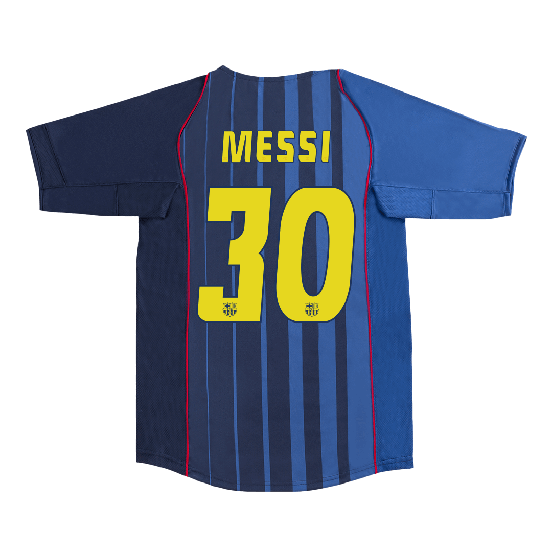 Retro MESSI #30 2004/05 Barcelona Away Soccer Jersey footmaillots.fr