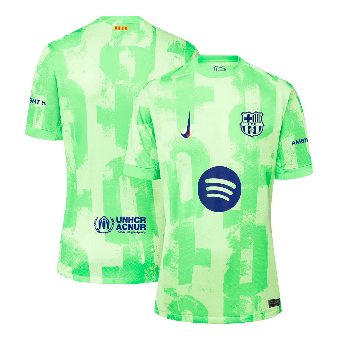 Barcelona Third Away Soccer Jersey 2024/25 - (Spotify Logo Without Text) footmaillots.fr