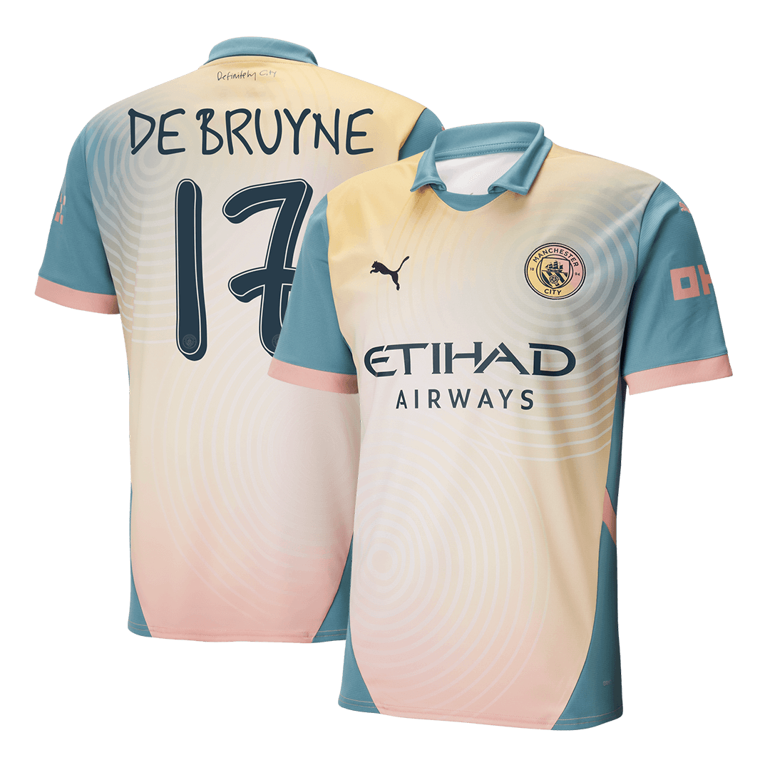 DE BRUYNE #17 Manchester City Fourth Away Soccer Jersey 2024/25 - Definitely City footmaillots.fr