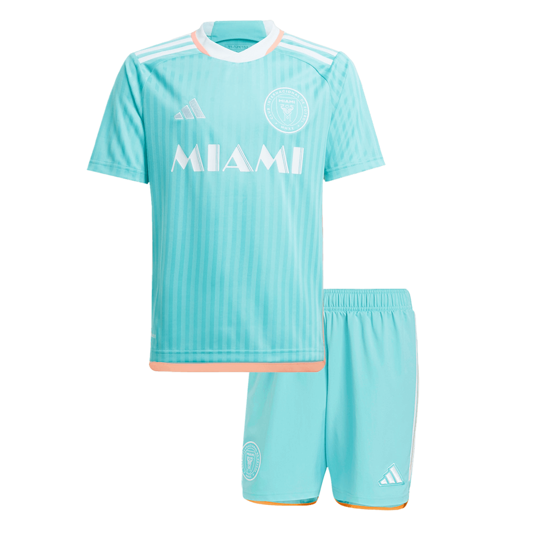 Kid's Inter Miami CF Third Away Soccer Jersey Kit(Jersey+Shorts) 2024 footmaillots.fr