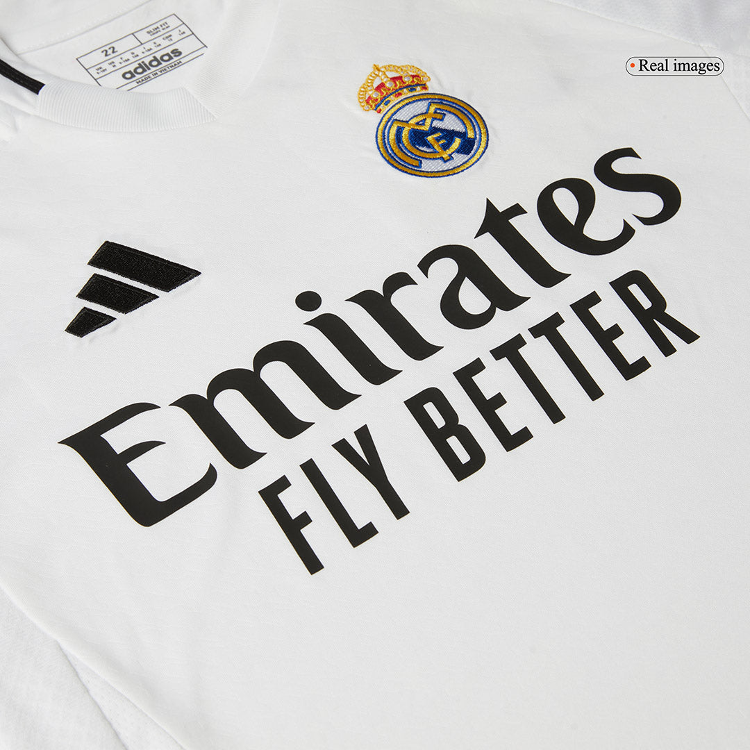 Kid's Real Madrid Home Soccer Jersey Kit(Jersey+Shorts) 2024/25 footmaillots.fr