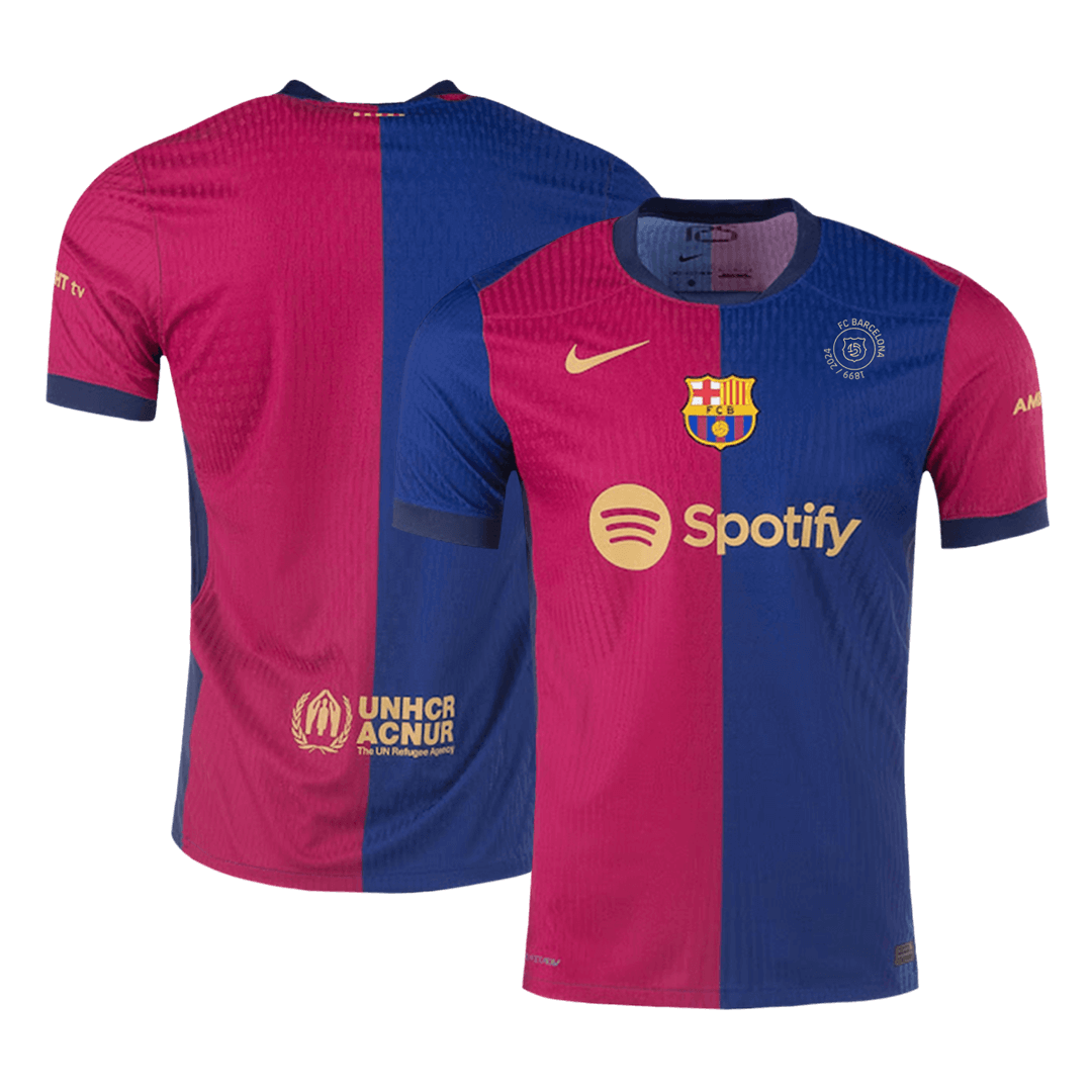 Player Version Barcelona Home Soccer Jersey 2024/25 - 125th Anniversary footmaillots.fr