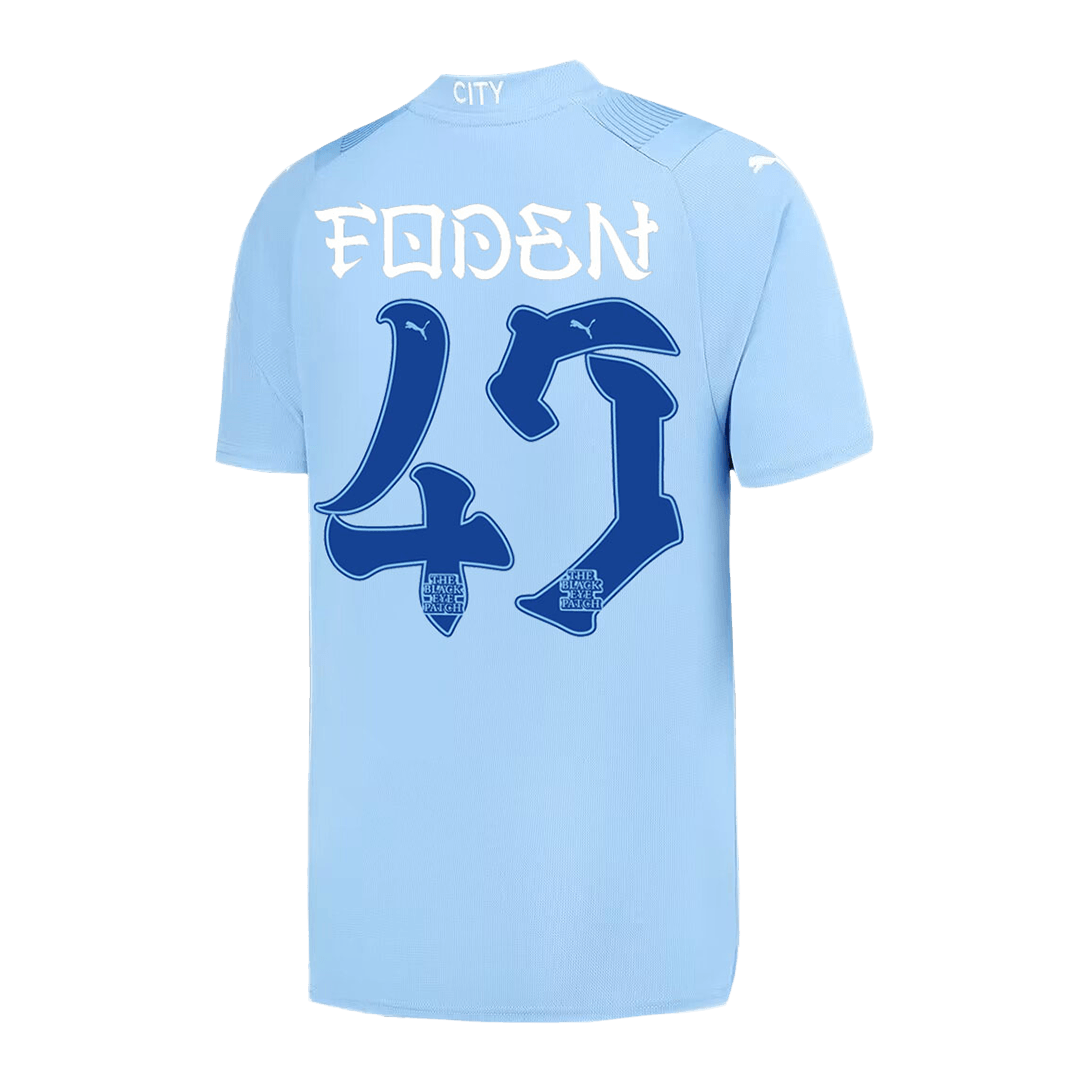 FODEN #47 Manchester City Japanese Tour Printing Home Soccer Jersey 2023/24 footmaillots.fr