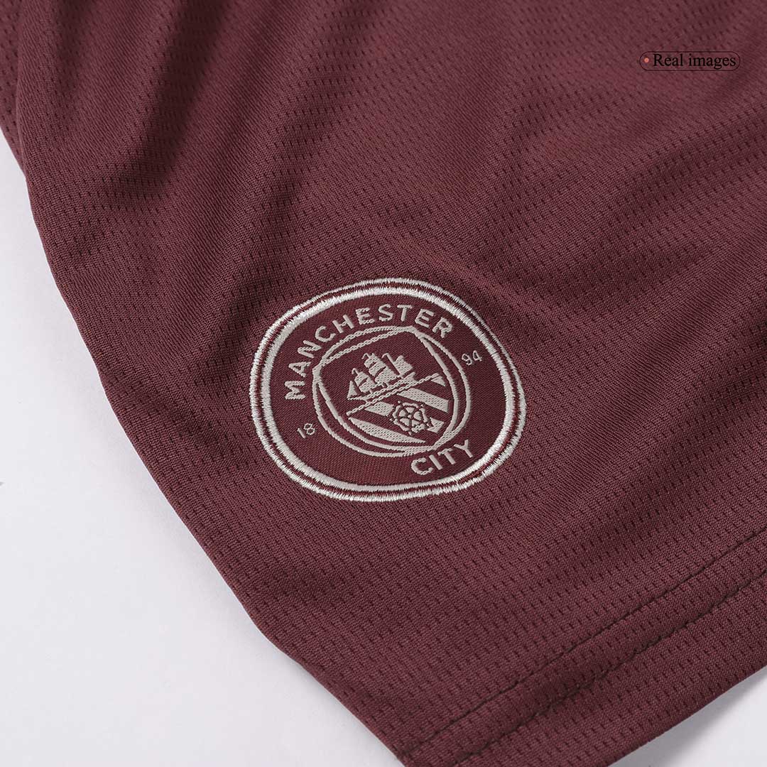 Kid's Manchester City Third Away Soccer Jersey Kit(Jersey+Shorts+Socks) 2024/25 footmaillots.fr