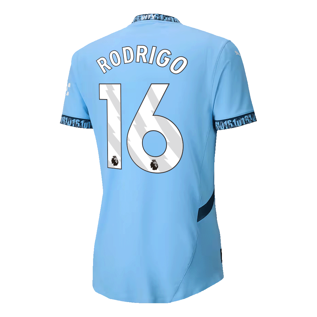 Player Version RODRIGO #16 Manchester City Home Soccer Jersey 2024/25 footmaillots.fr