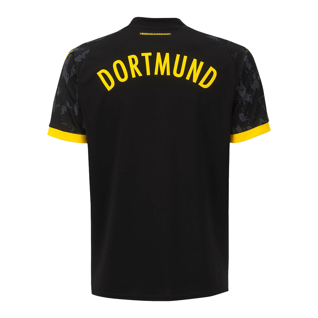 Kid's Borussia Dortmund Away Soccer Jersey Kit(Jersey+Shorts) 2023/24 footmaillots.fr