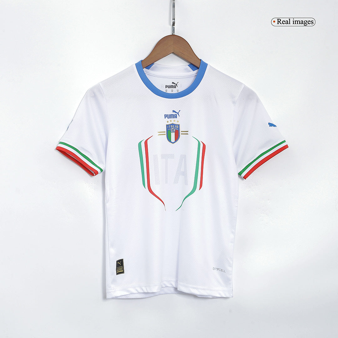 Kid's Italy Away Soccer Jersey Kit(Jersey+Shorts) 2022 footmaillots.fr