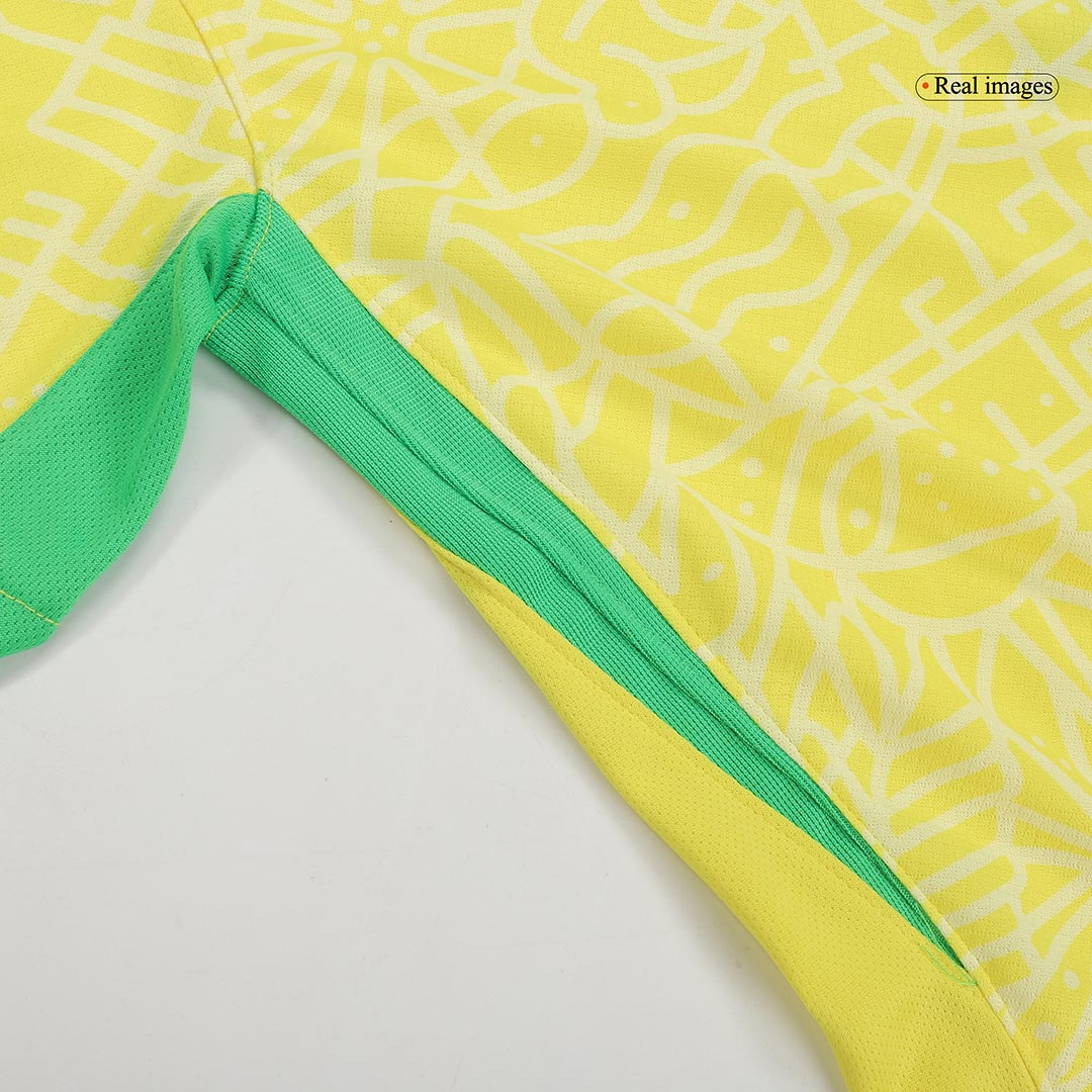RAPHINHA #11 Brazil Home Soccer Jersey Copa America 2024 footmaillots.fr