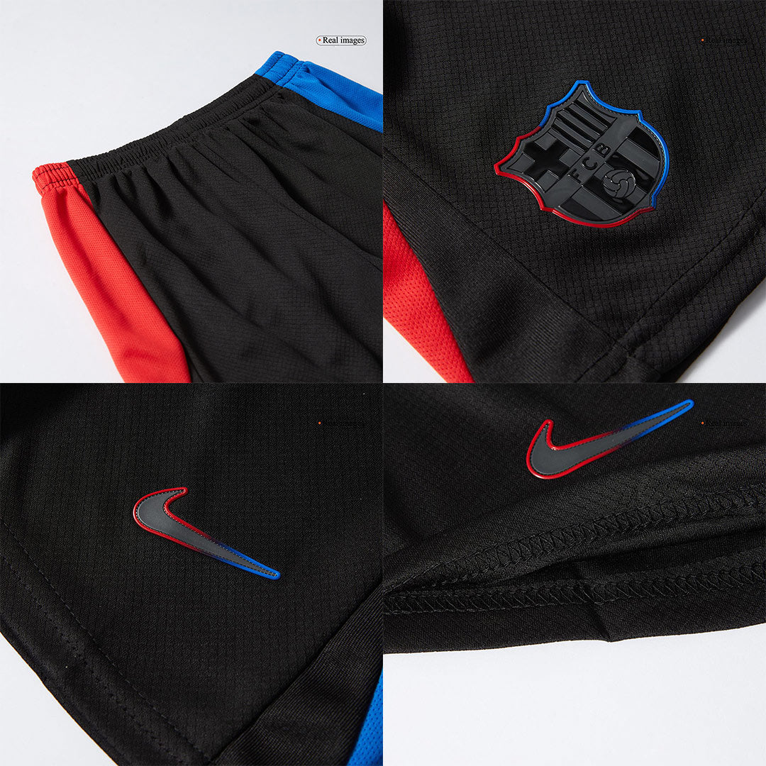 Kid's Barcelona Away Soccer Jersey Kit(Jersey+Shorts) 2024/25 footmaillots.fr
