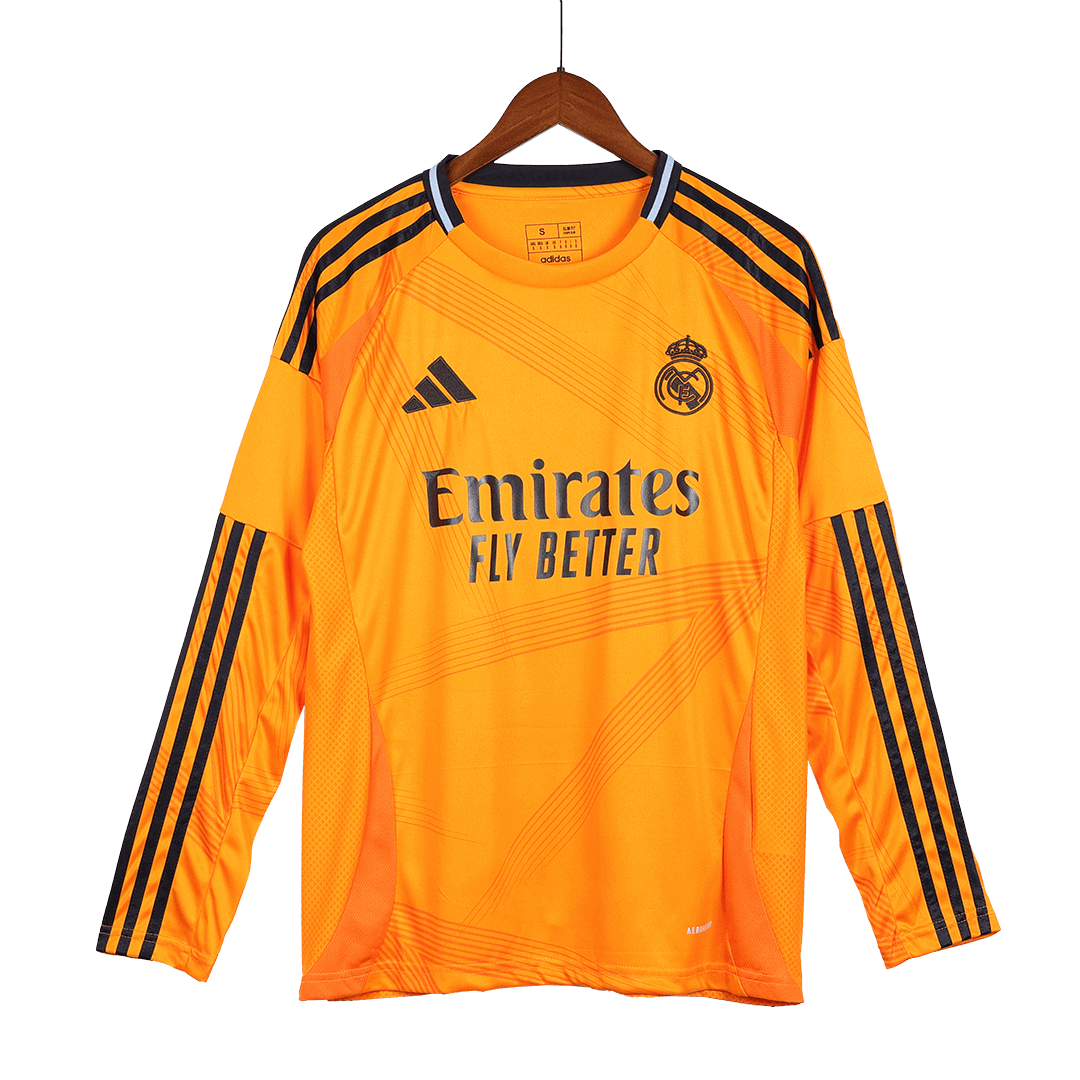 Real Madrid Away Long Sleeve Soccer Jersey 2024/25 footmaillots.fr