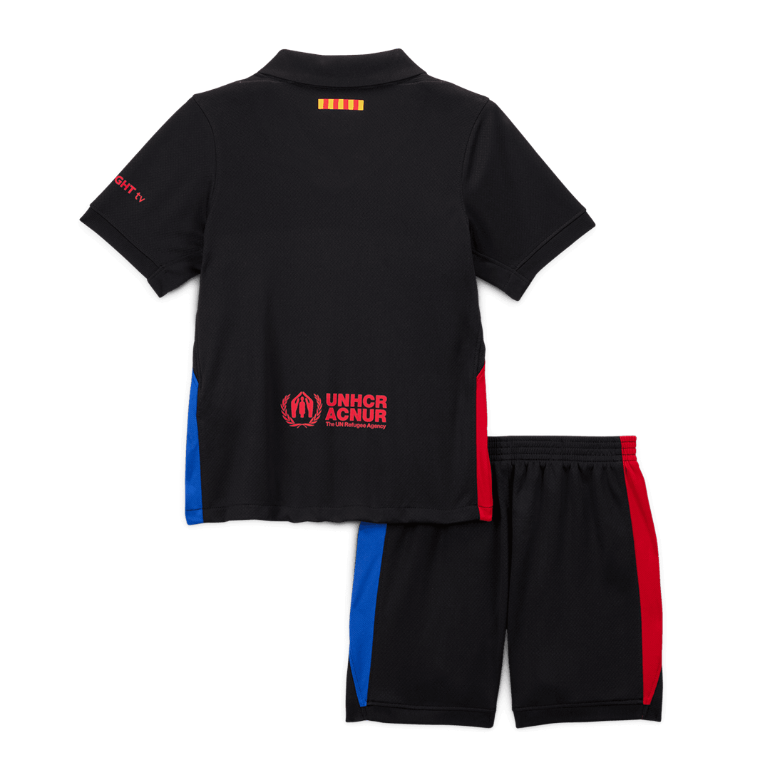 Kid's Barcelona Away Soccer Jersey Kit(Jersey+Shorts) 2024/25 footmaillots.fr