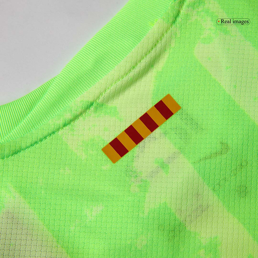 Kid's Barcelona Third Away Soccer Jersey Kit(Jersey+Shorts+Socks) 2024/25- UCL (Spotify Logo Without Text) footmaillots.fr