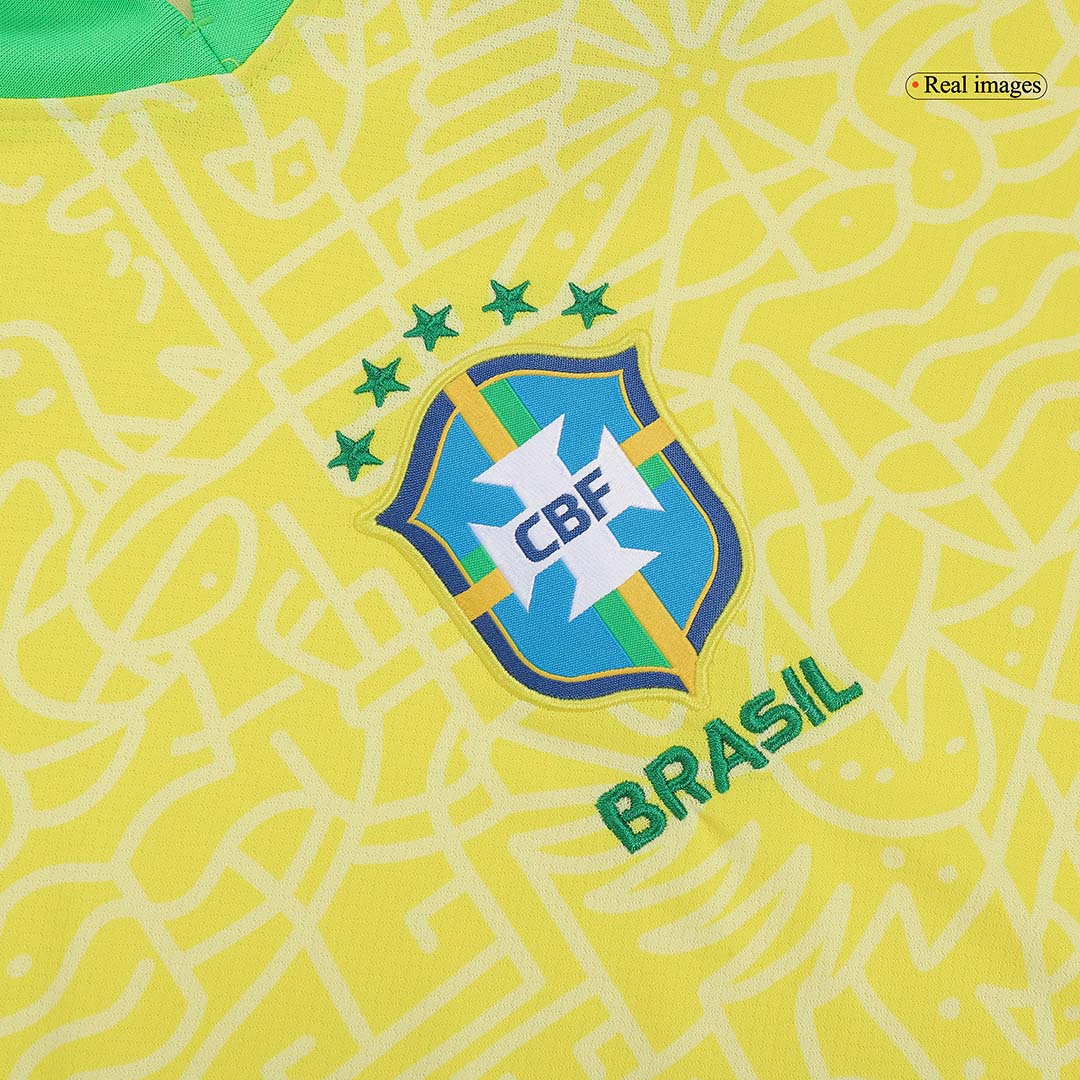 RAPHINHA #11 Brazil Home Soccer Jersey Copa America 2024 footmaillots.fr