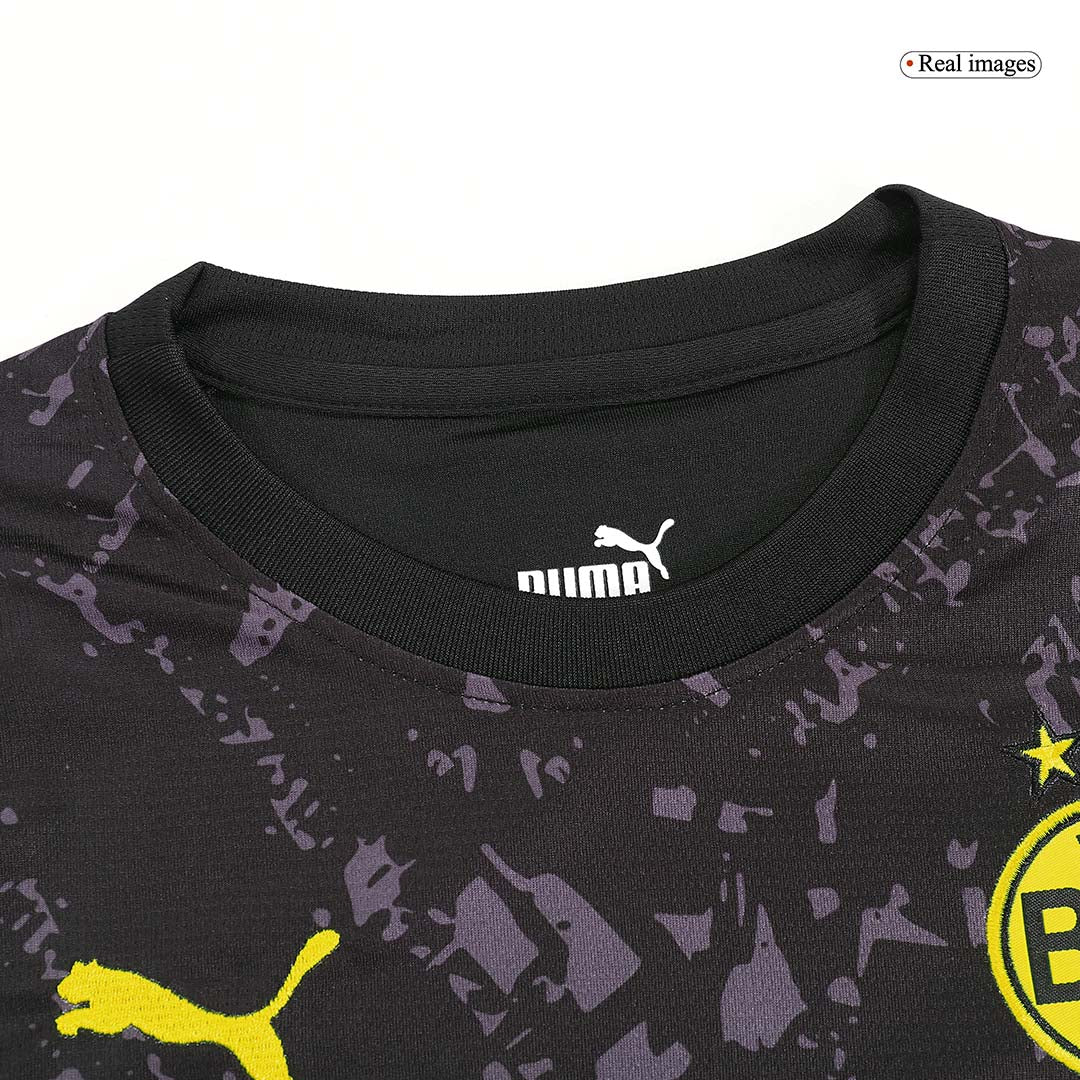 Kid's Borussia Dortmund Away Soccer Jersey Kit(Jersey+Shorts) 2023/24 footmaillots.fr