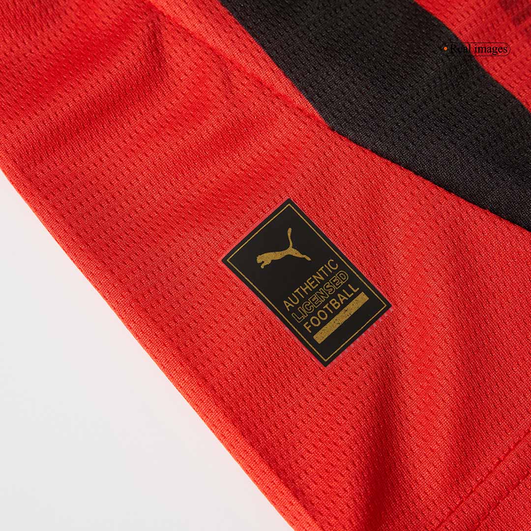 AC Milan Home Long Sleeve Soccer Jersey 2024/25 footmaillots.fr