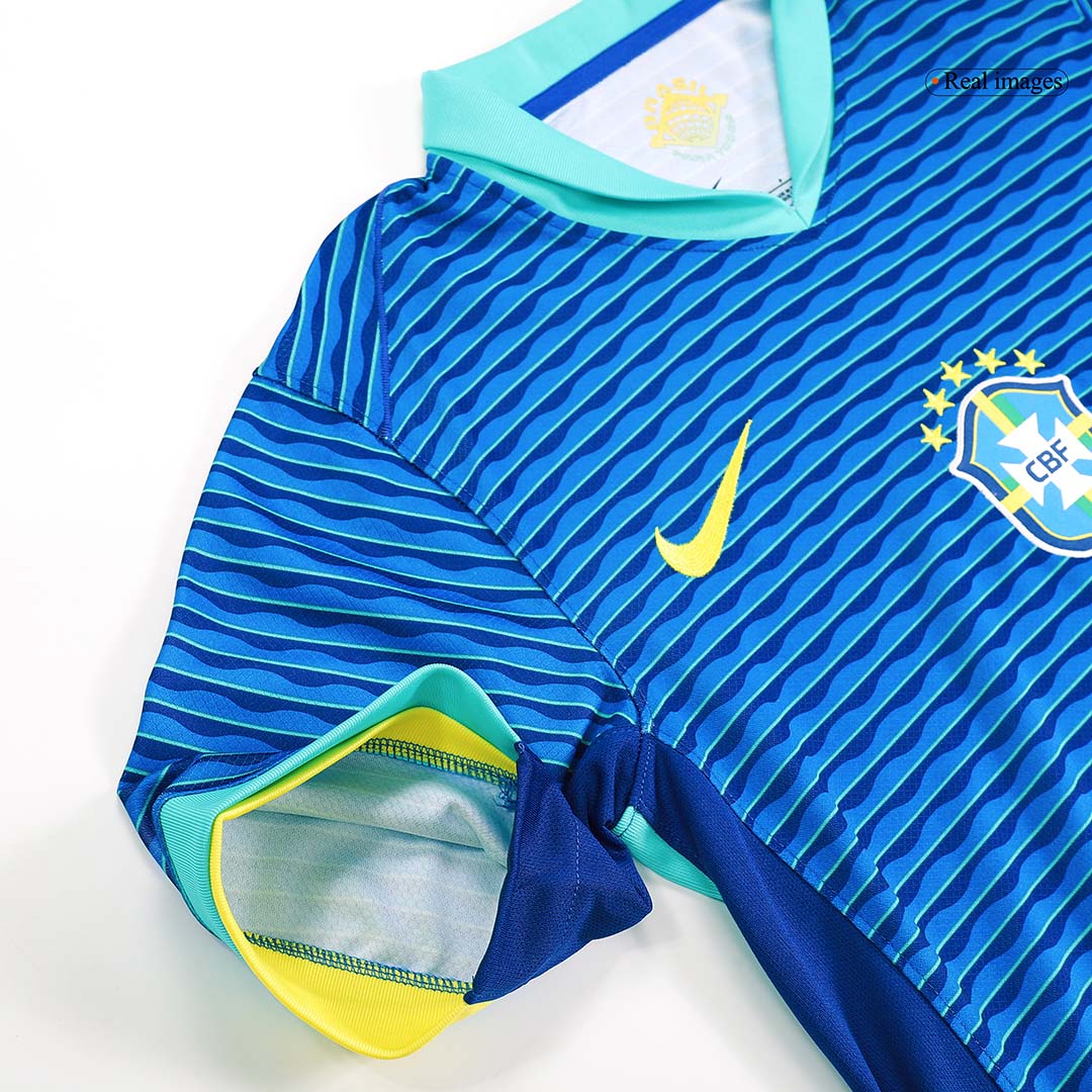 NEYMAR JR #10 Brazil Away Soccer Jersey 2024 footmaillots.fr