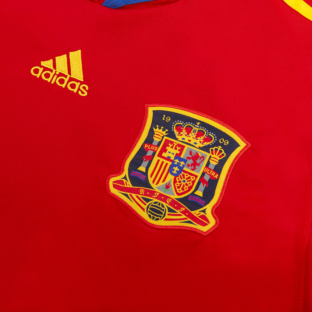 Retro DAVID VILLA #7 2010 Spain Home Soccer Jersey footmaillots.fr