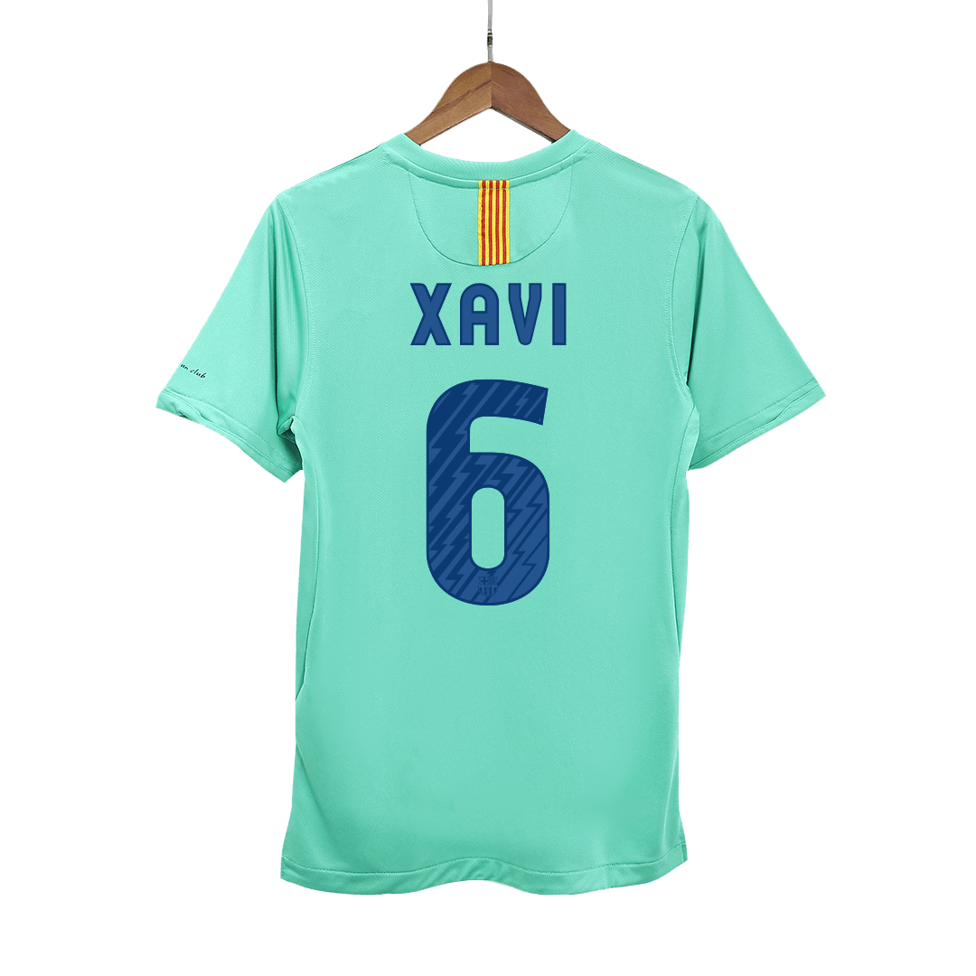 Retro XAVI #6 2010/11 Barcelona Away Soccer Jersey footmaillots.fr