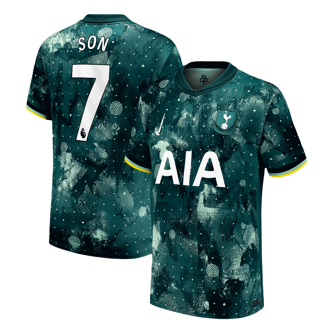 SON #7 Tottenham Hotspur Third Away Soccer Jersey 2024/25 footmaillots.fr