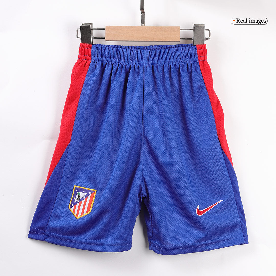 Kid's Atletico Madrid Home Soccer Jersey Kit(Jersey+Shorts) 2024/25 footmaillots.fr