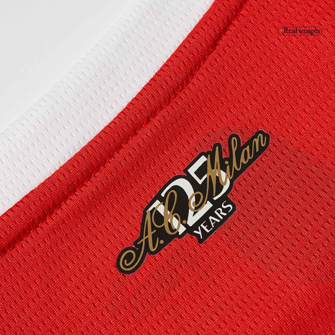 AC Milan Home Long Sleeve Soccer Jersey 2024/25 footmaillots.fr