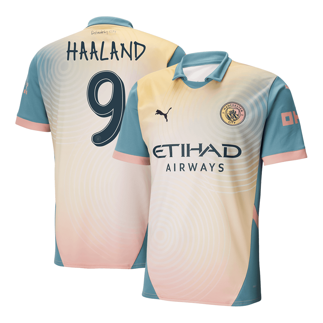 HAALAND #9 Manchester City Fourth Away Soccer Jersey 2024/25 - Definitely City footmaillots.fr