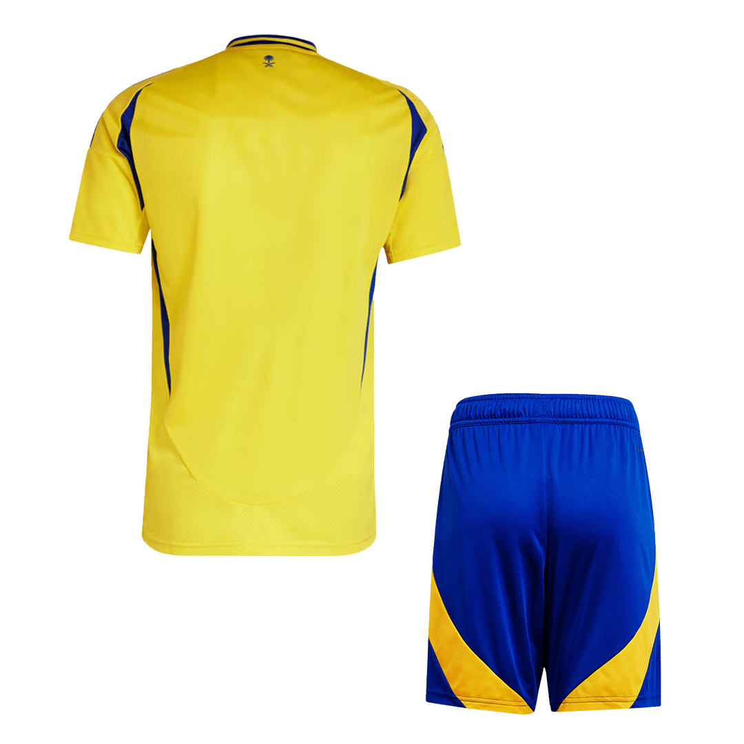 Al Nassr Home Soccer Jersey Kit(Jersey+Shorts) 2024/25 footmaillots.fr