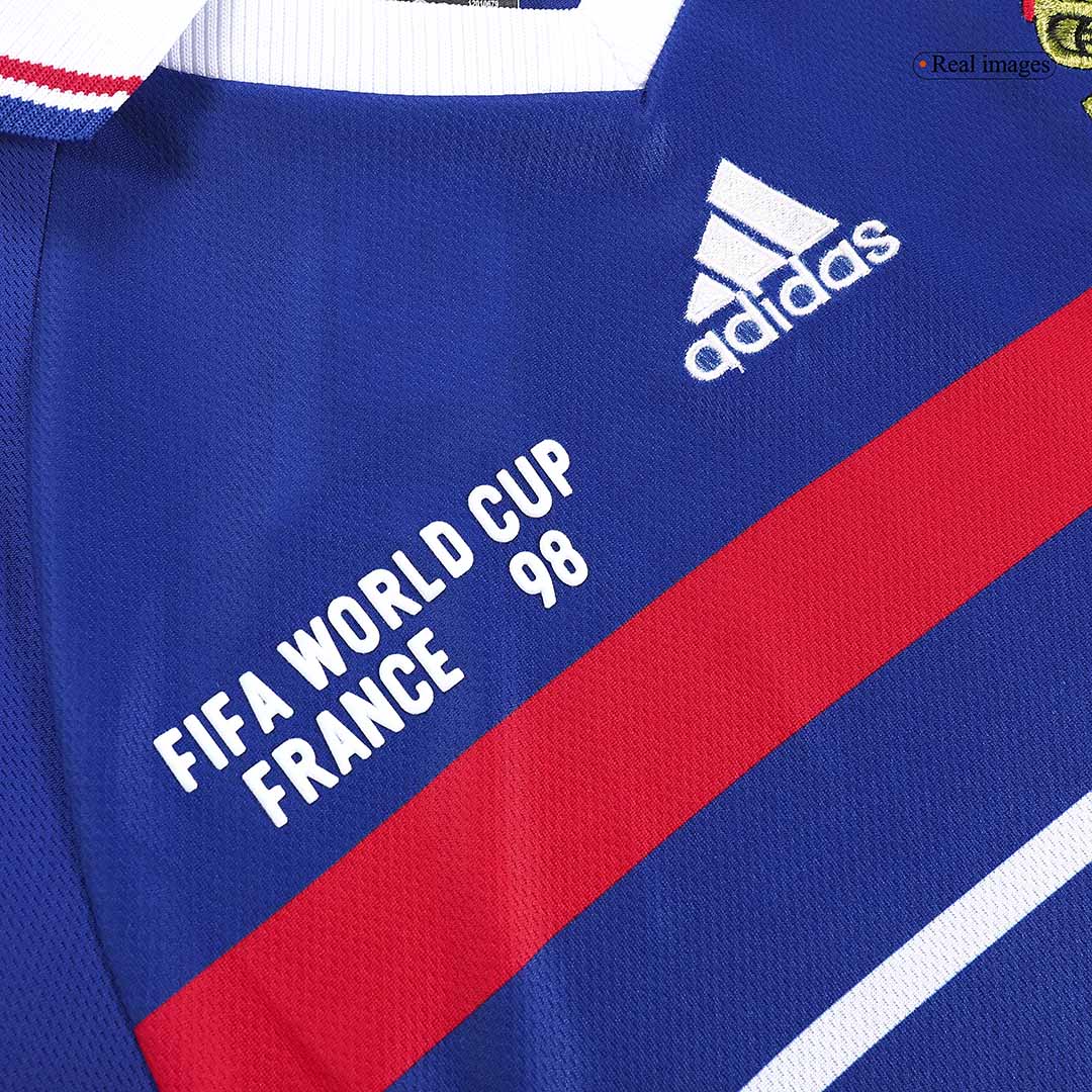 Retro HENRY #12 1998 France Home Soccer Jersey footmaillots.fr