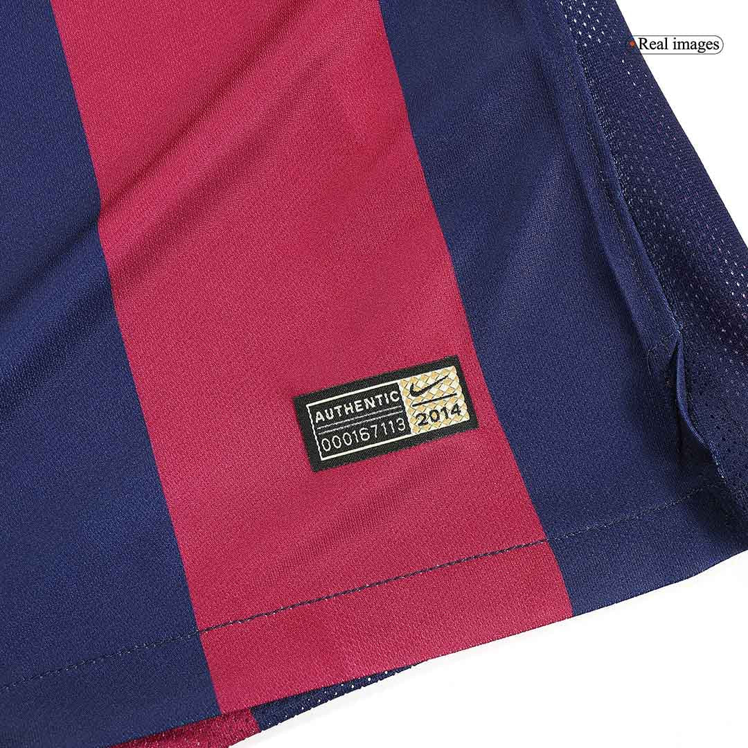 Retro Suárez #9 2014/15 Barcelona Home Soccer Jersey footmaillots.fr