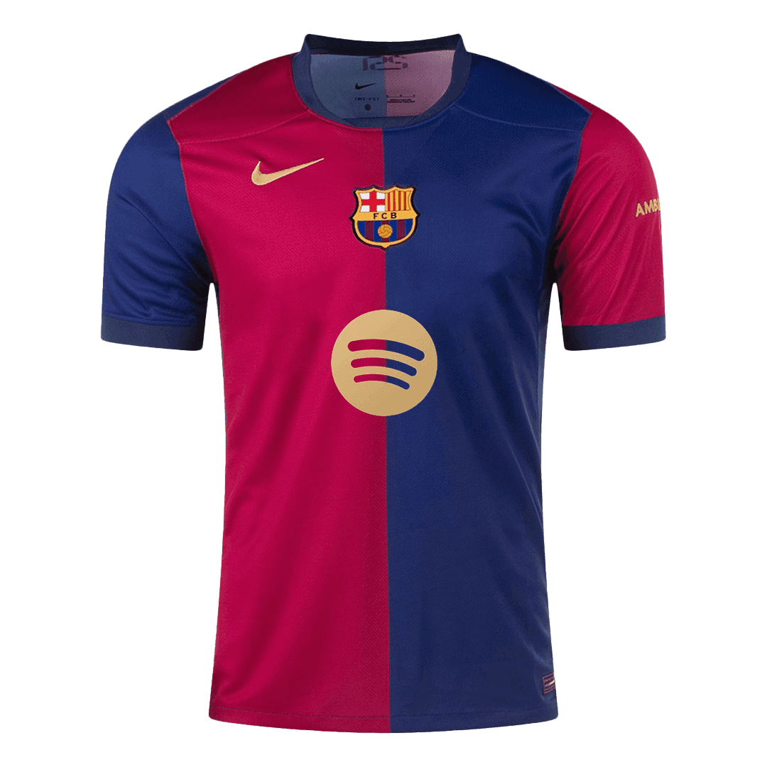 Barcelona Home Soccer Jersey 2024/25-Spotify Logo Without Text footmaillots.fr