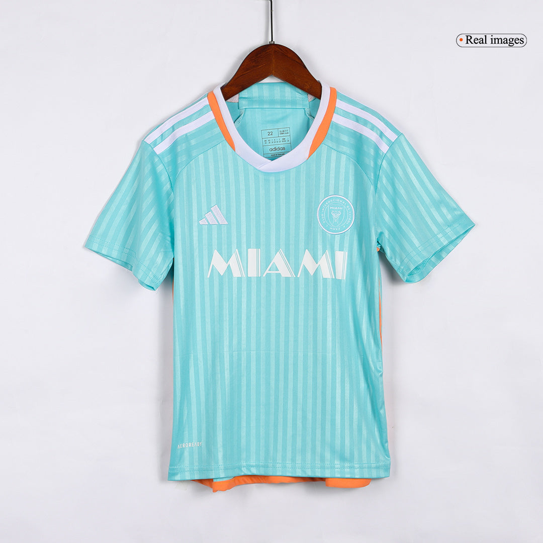 Kid's Inter Miami CF Third Away Soccer Jersey Kit(Jersey+Shorts) 2024 footmaillots.fr