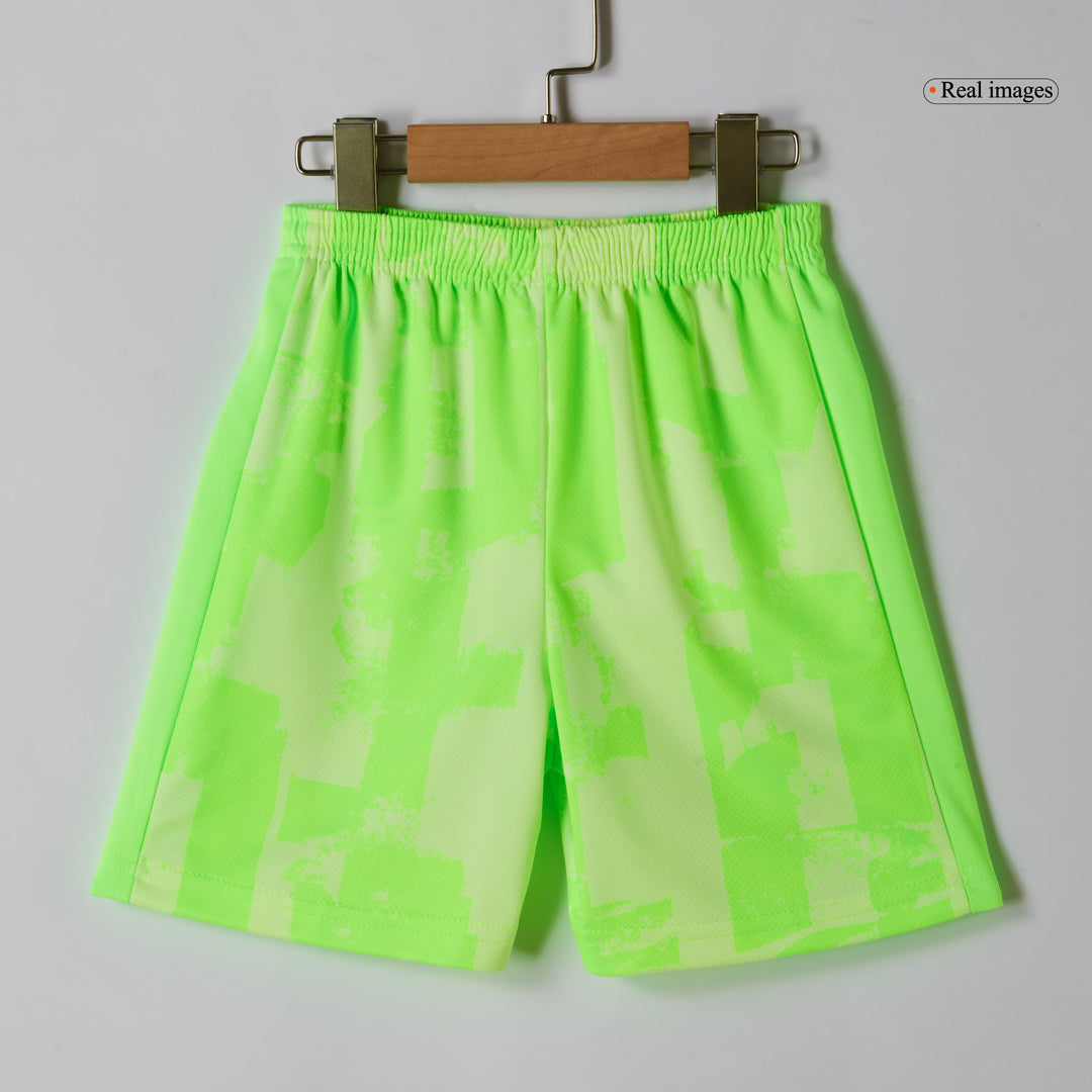 Kid's Barcelona Third Away Soccer Jersey Kit(Jersey+Shorts) 2024/25 - UCL (Spotify Logo Without Text) footmaillots.fr
