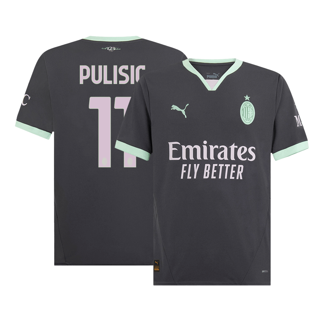 PULISIC #11 AC Milan Third Away Soccer Jersey 2024/25 footmaillots.fr