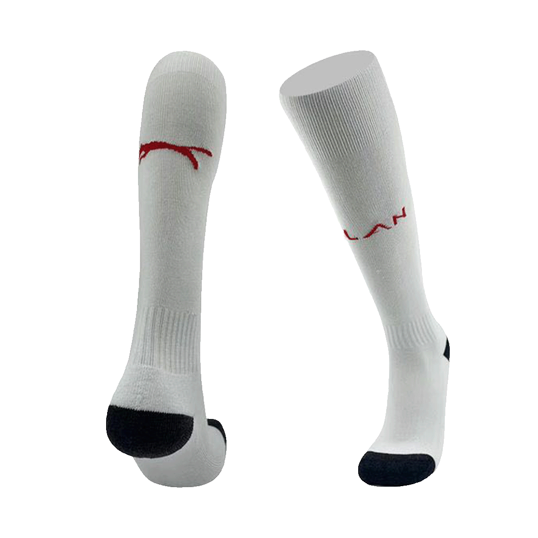 Kid's AC Milan Home Soccer Socks 2024/25 footmaillots.fr