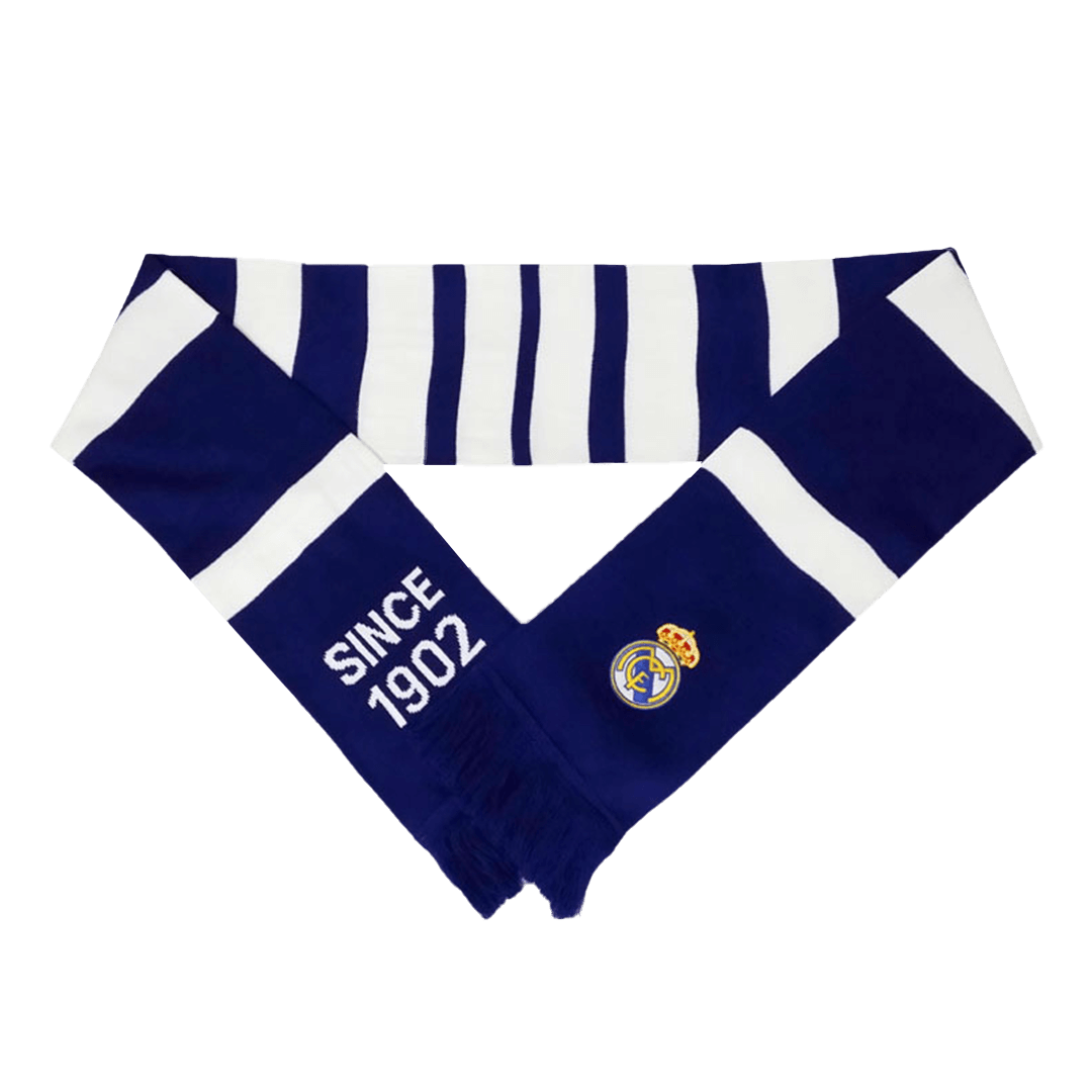 Real Madrid Soccer knitting Scarf Blue&White footmaillots.fr