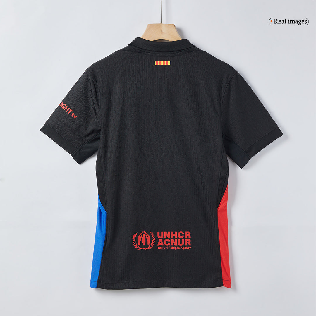 Player Version Barcelona Away Soccer Jersey 2024/25 - Spotify Logo Without Text footmaillots.fr
