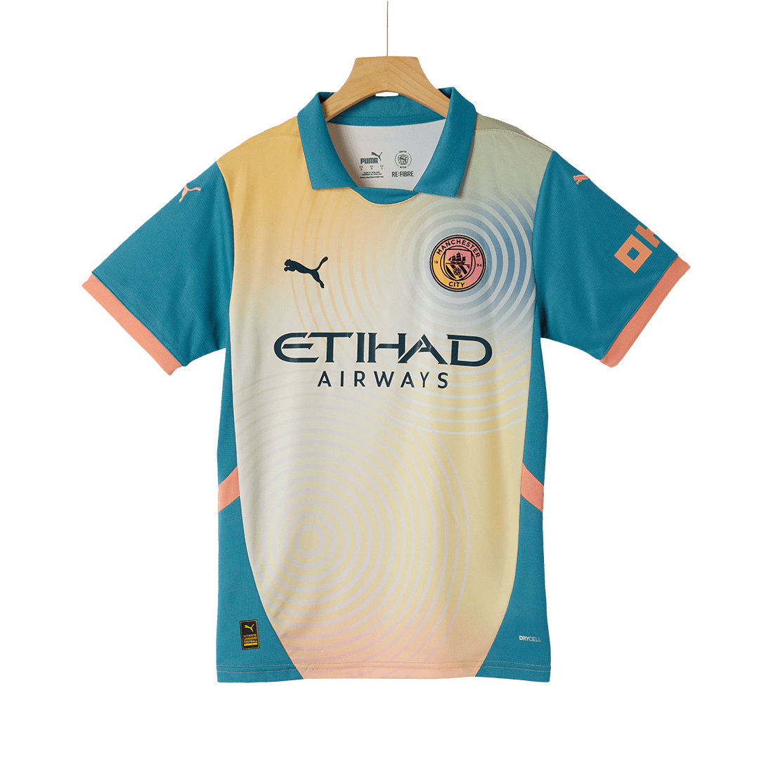 Manchester City Fourth Away Soccer Jersey Kit(Jersey+Shorts) 2024/25 - Definitely City footmaillots.fr