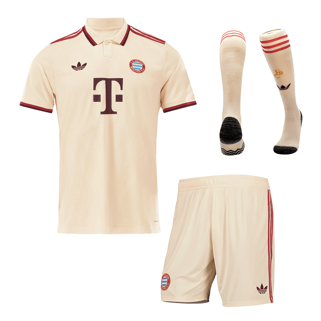 Bayern Munich Third Away Soccer Jersey Kit(Jersey+Shorts+Socks) 2024/25- UCL footmaillots.fr