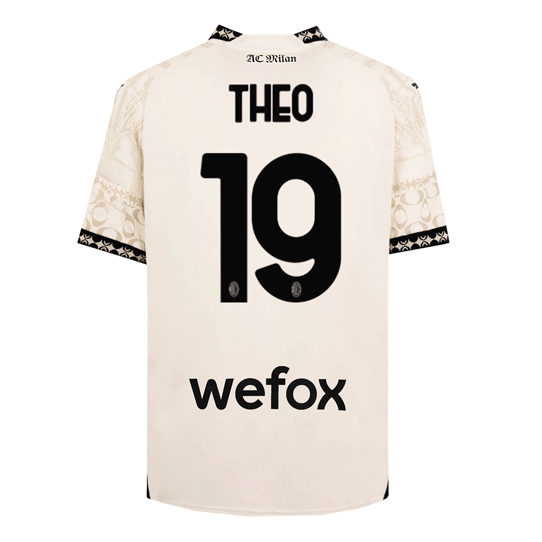 THEO #19 AC Milan X Pleasures Fourth Away Soccer Jersey 2023/24 footmaillots.fr
