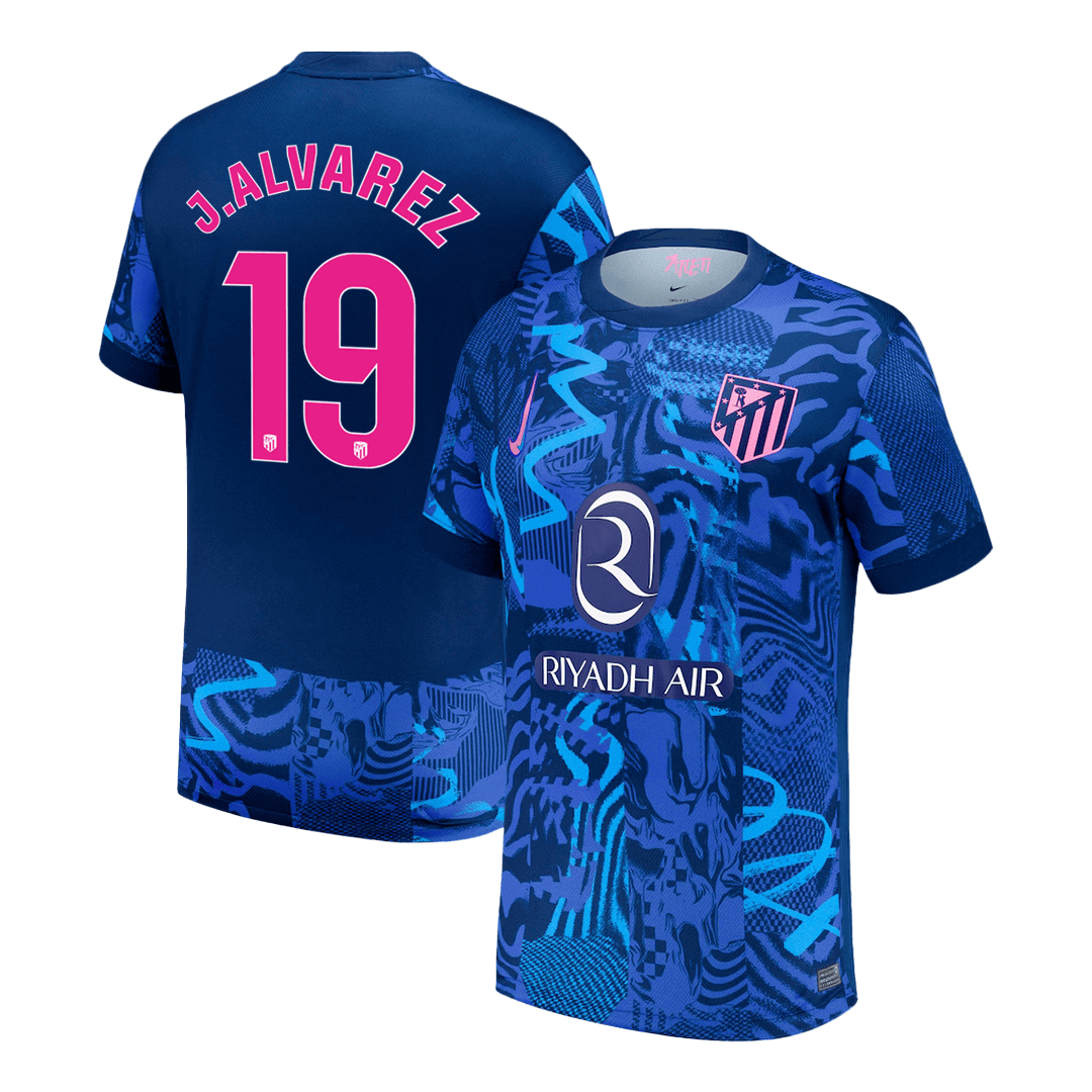 J.ALVAREZ #19 Atletico Madrid Third Away Soccer Jersey 2024/25 footmaillots.fr