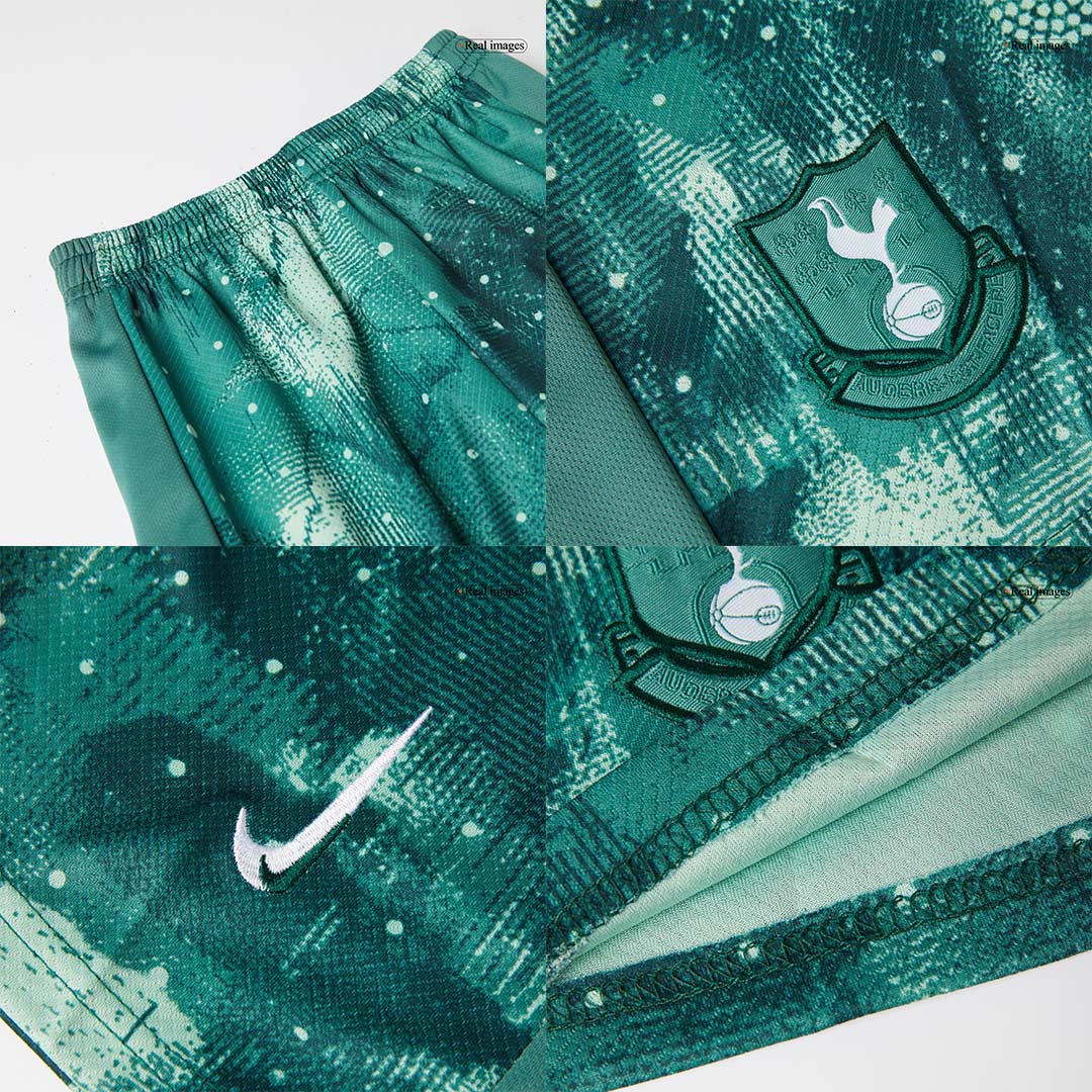 Kid's Tottenham Hotspur Third Away Soccer Jersey Kit(Jersey+Shorts) 2024/25 footmaillots.fr