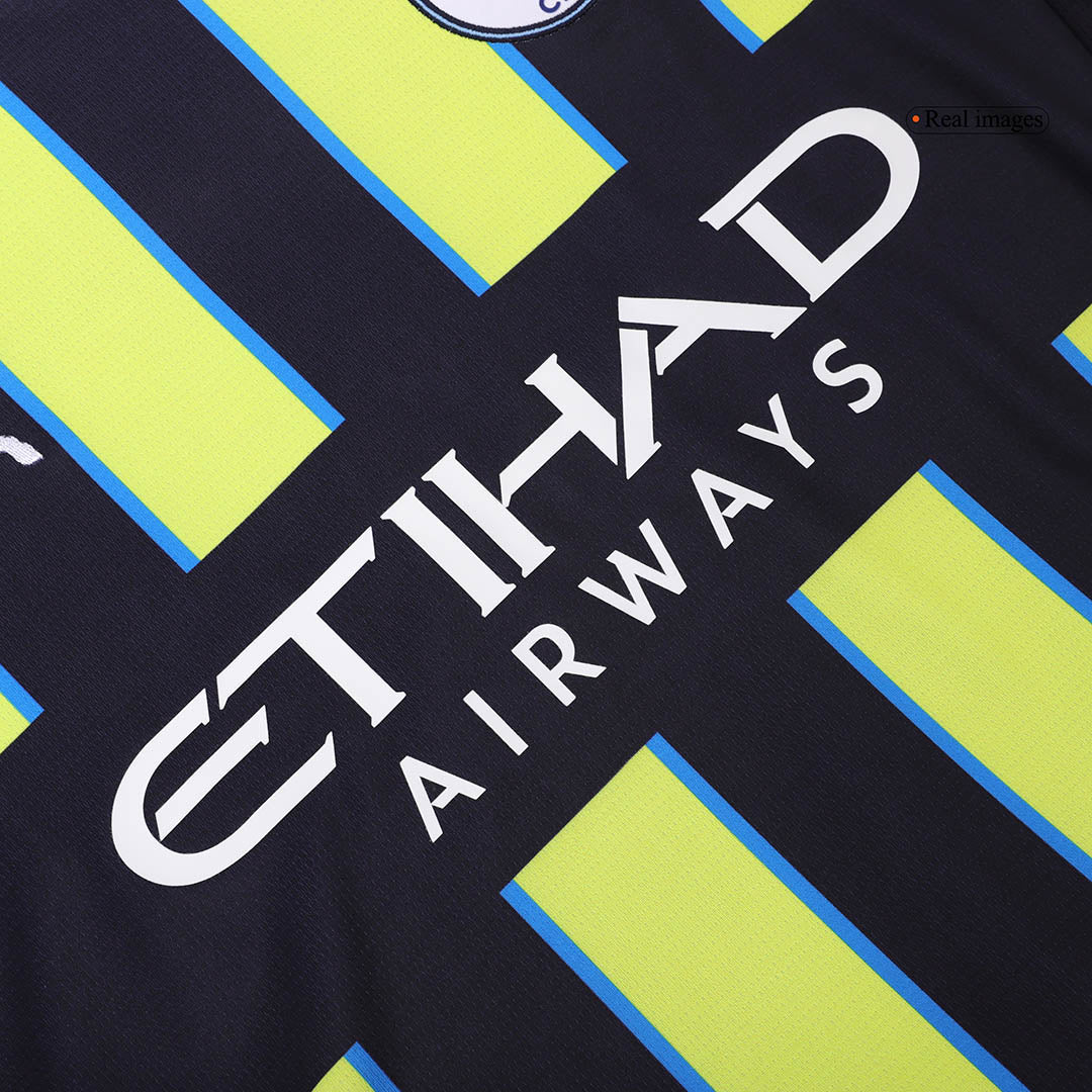 DE BRUYNE #17 Manchester City Away Soccer Jersey 2024/25 footmaillots.fr