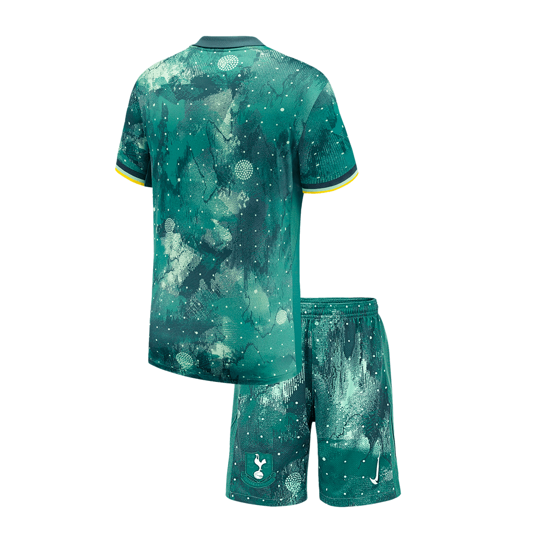 Kid's Tottenham Hotspur Third Away Soccer Jersey Kit(Jersey+Shorts) 2024/25 footmaillots.fr