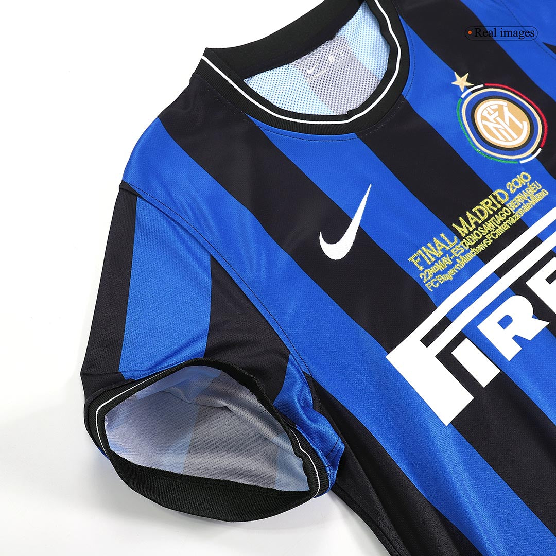 Retro 2009/10 Inter Milan Home Soccer Jersey - UCL Final footmaillots.fr
